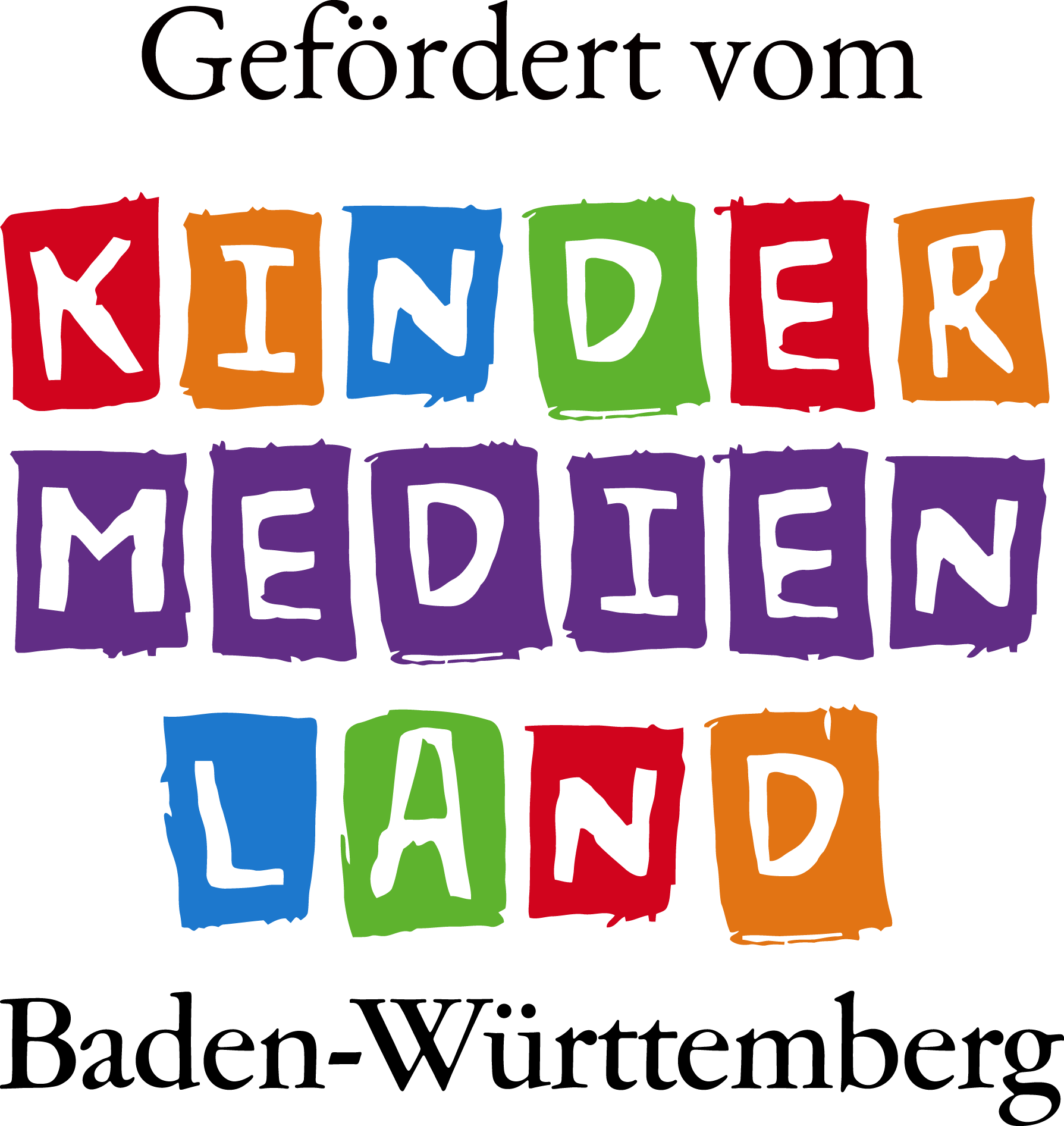 KinderMedienLand Logo hoch gefoerdert